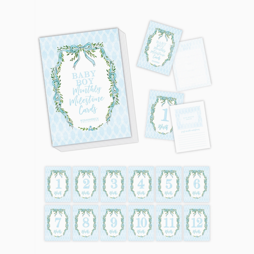 Trellis Ribbon & Bow Milestone Cards