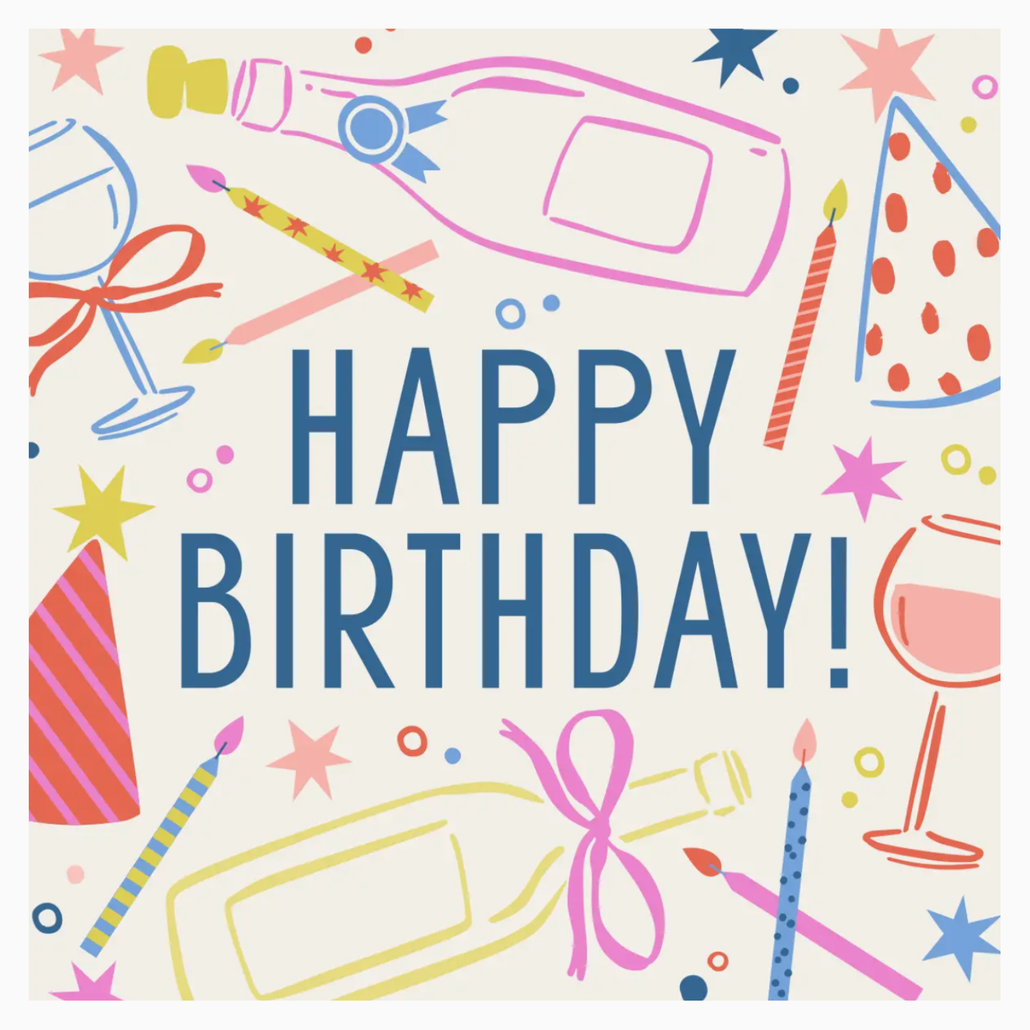 Birthday Mix Cocktail Napkins