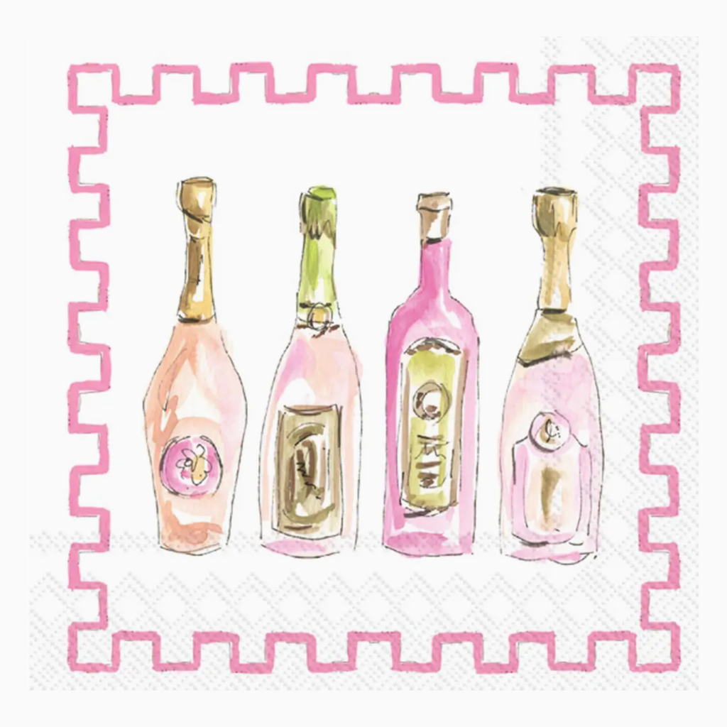 Champagne Bottles Cocktail Napkins