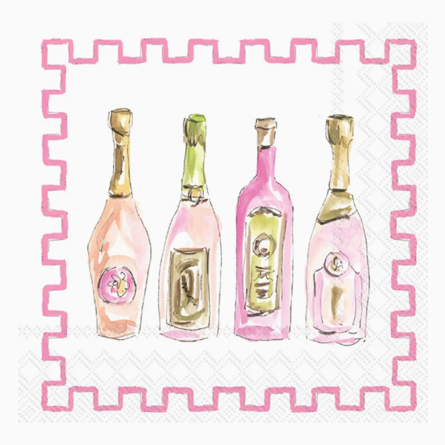 Champagne Bottles Cocktail Napkins