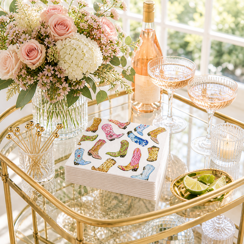 Boot Scootin' Cocktail Napkins