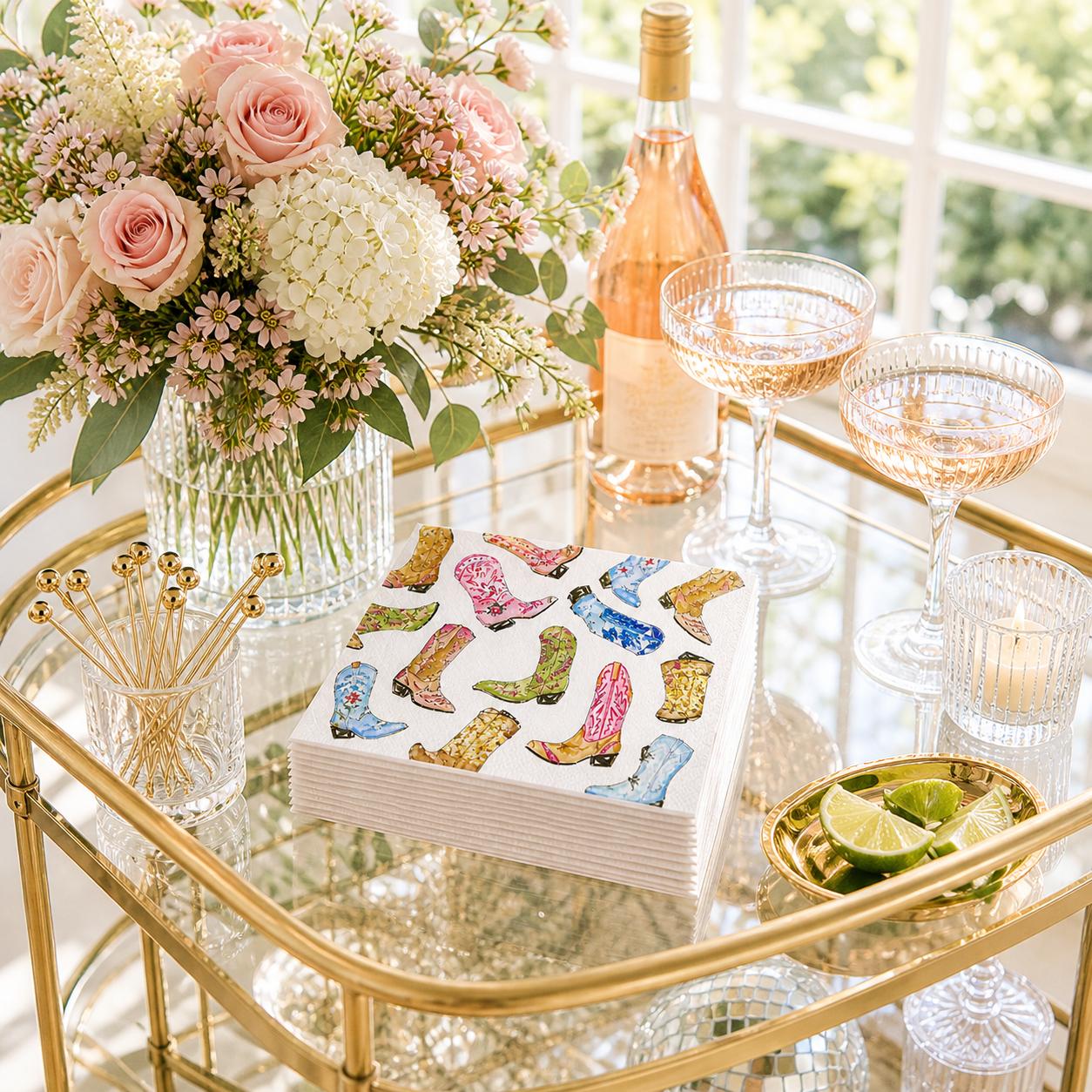 Boot Scootin' Cocktail Napkins