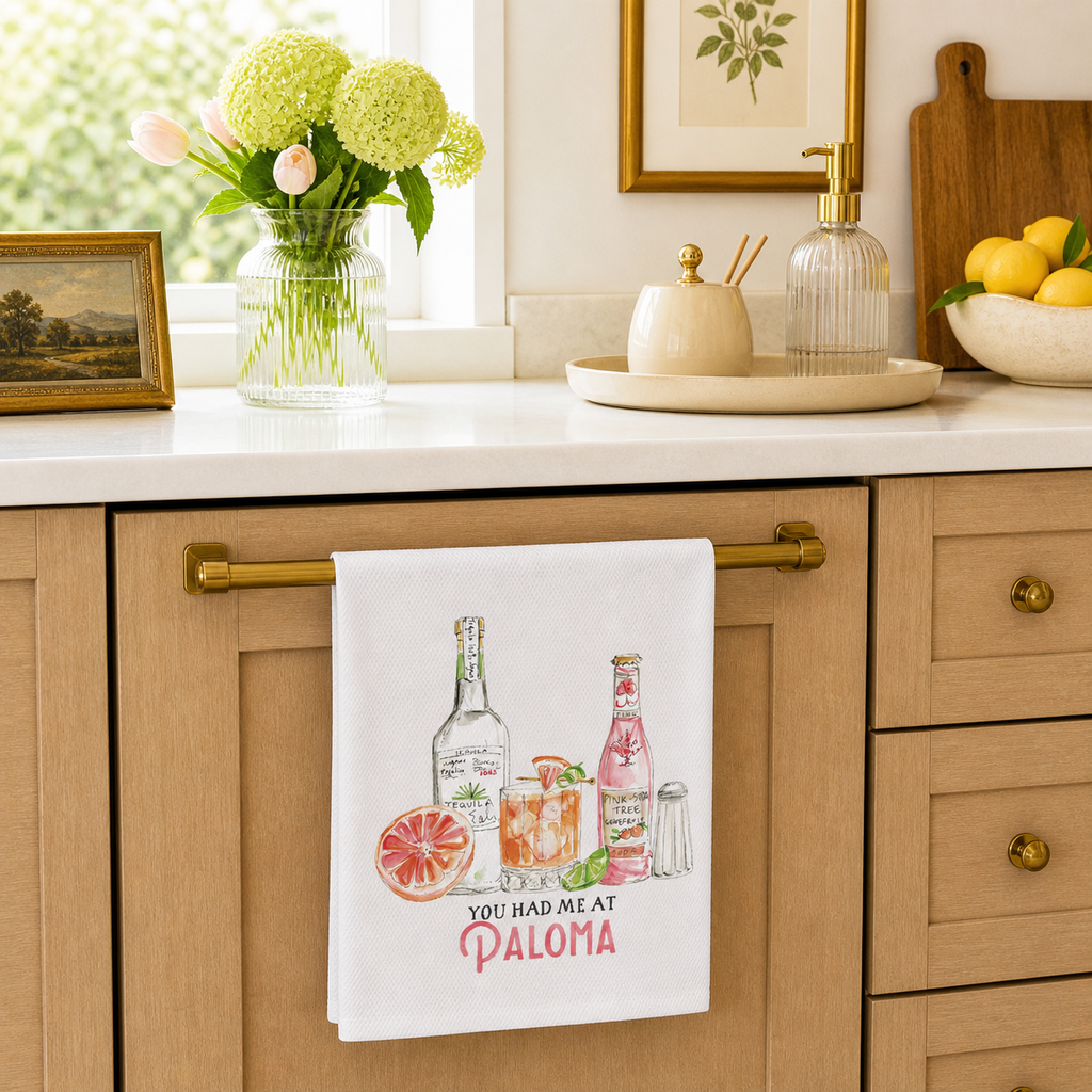 Hand Painted You Had Me At Paloma Kitchen Towel
