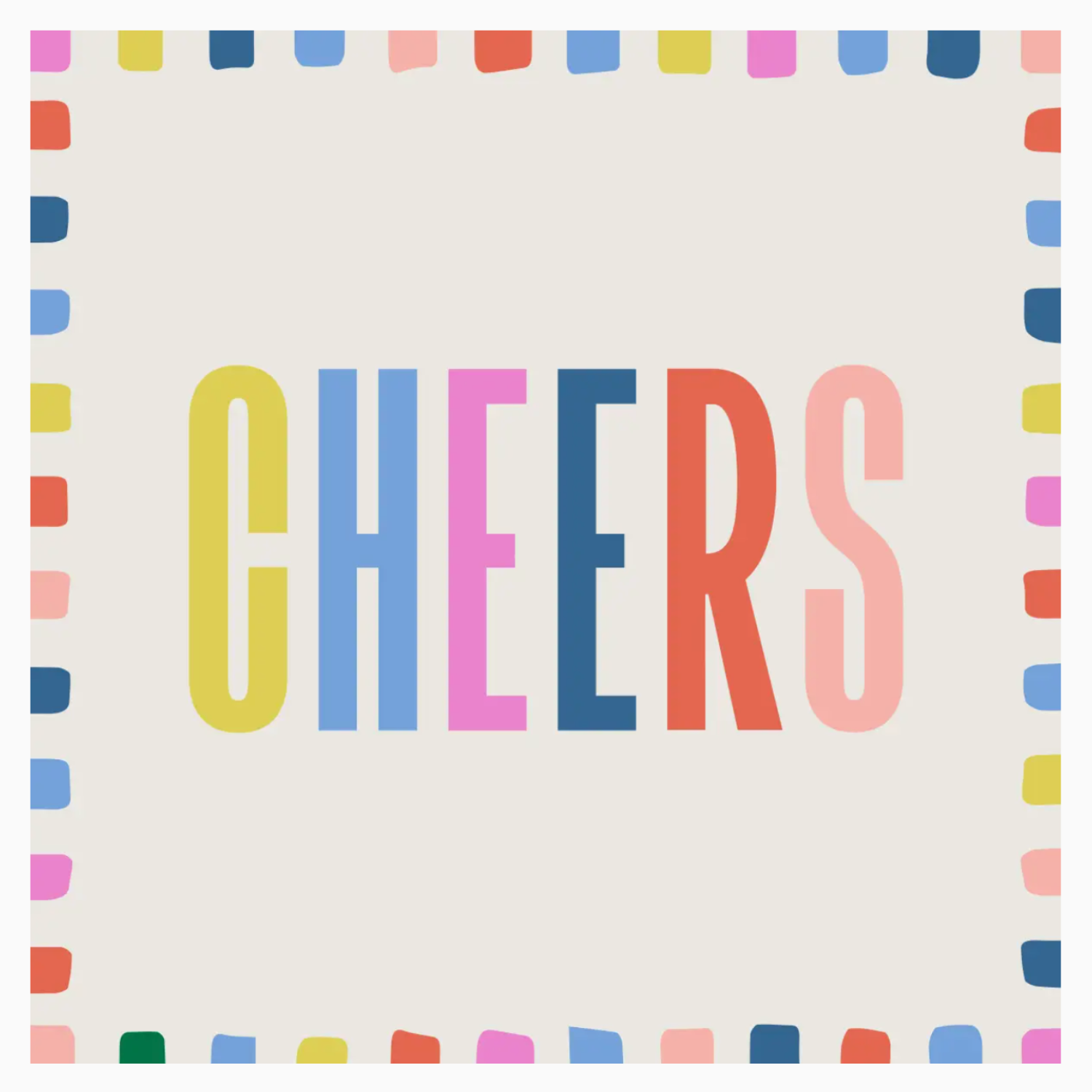 CHEERS Bright Cocktail Napkins