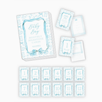 Hand Painted Toille Milestone Cards