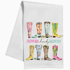 Howdy Western Boots Kitchen Towel