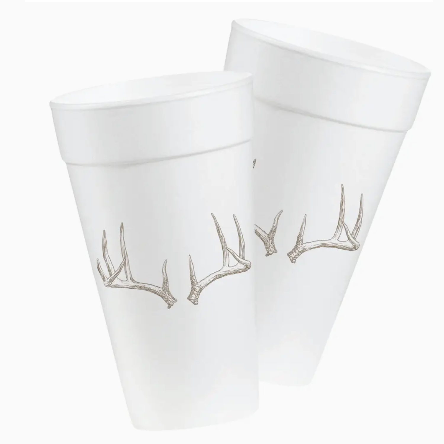 Antler Styrofoam Cups