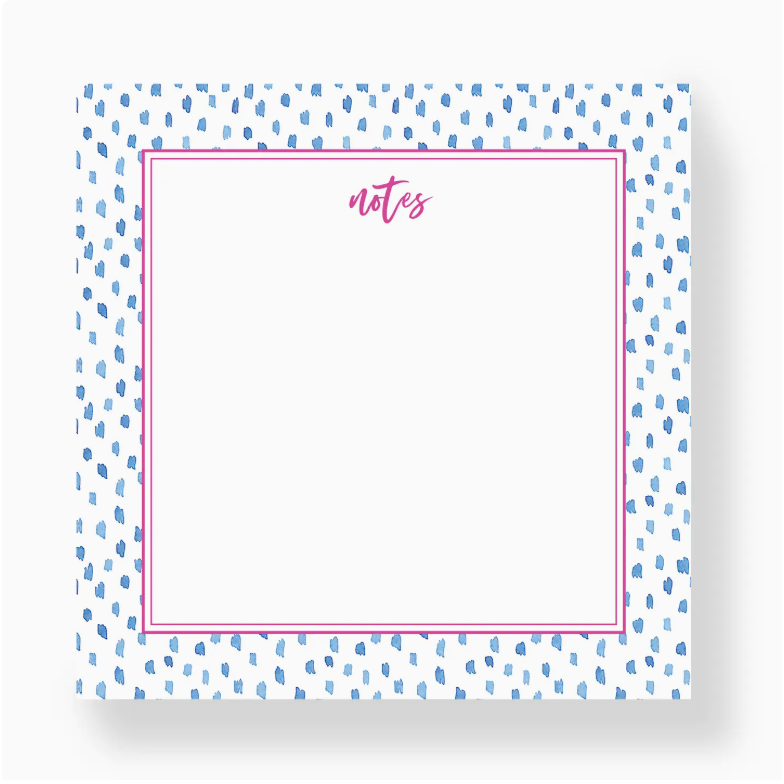 Blue Dot Slab Notepad