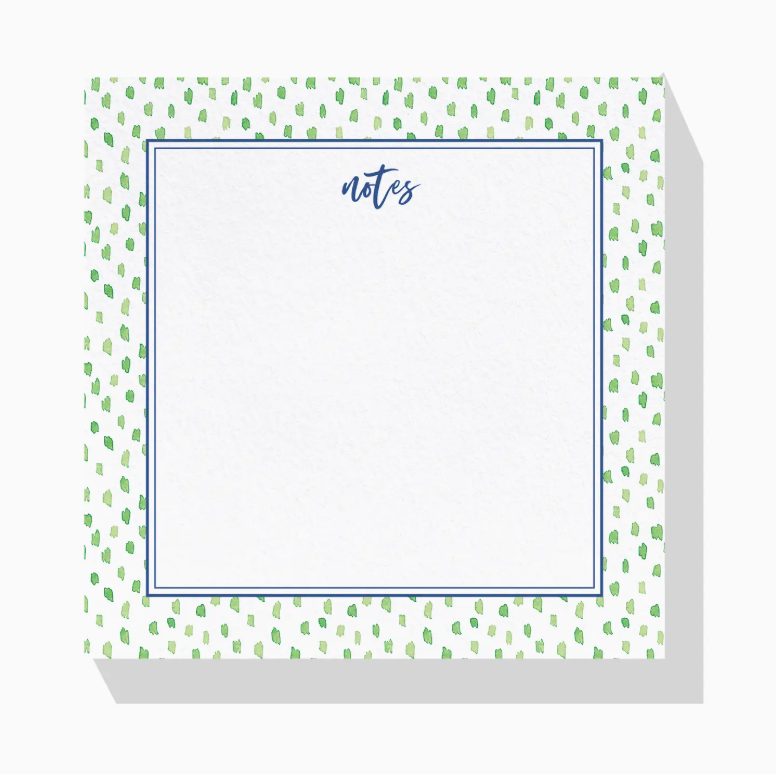 Green Dot Slab Notepad