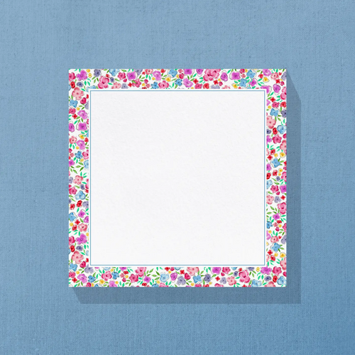 Painted Posies Slab Notepad