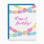 Papel Picado Colorful Birthday Card