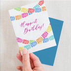 Papel Picado Colorful Birthday Card