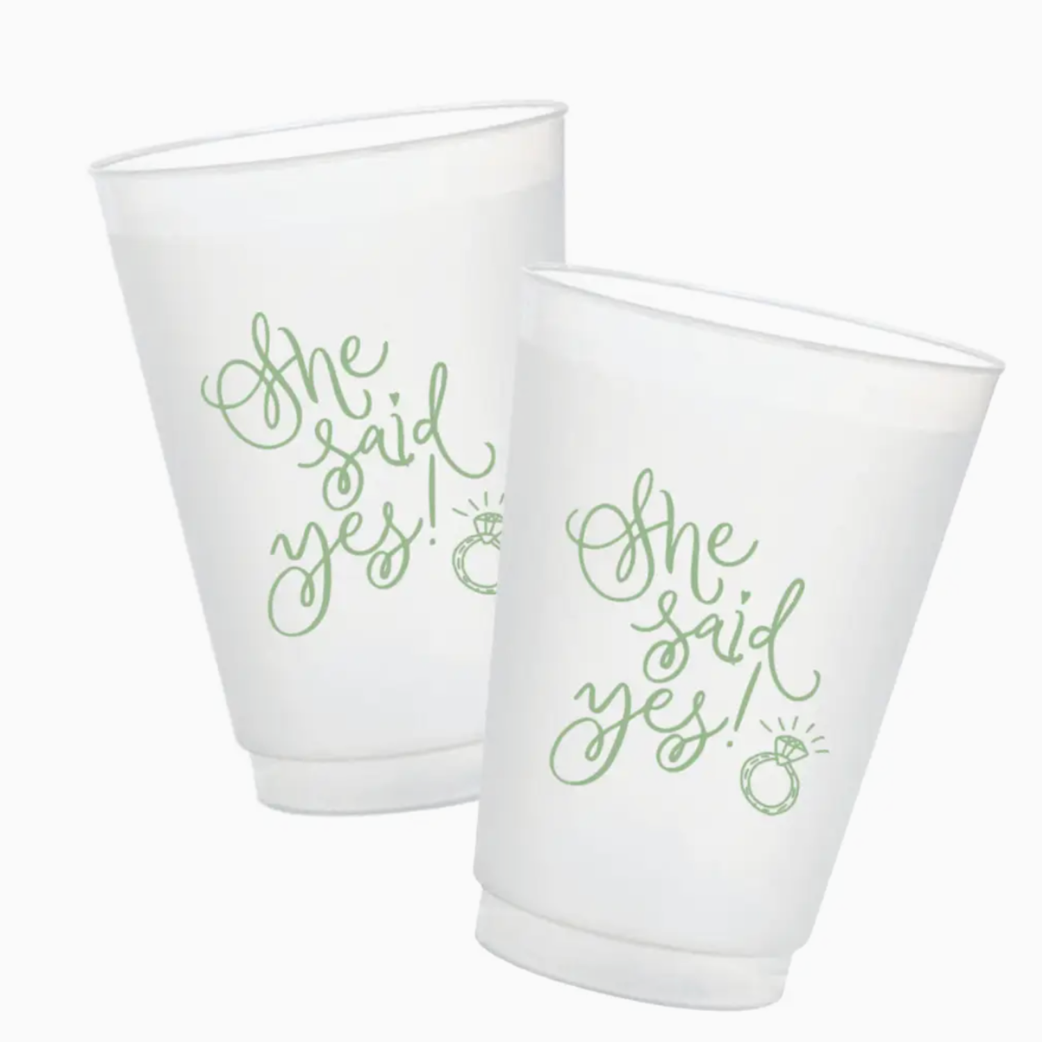 She Said Yes Frost Flex Cups