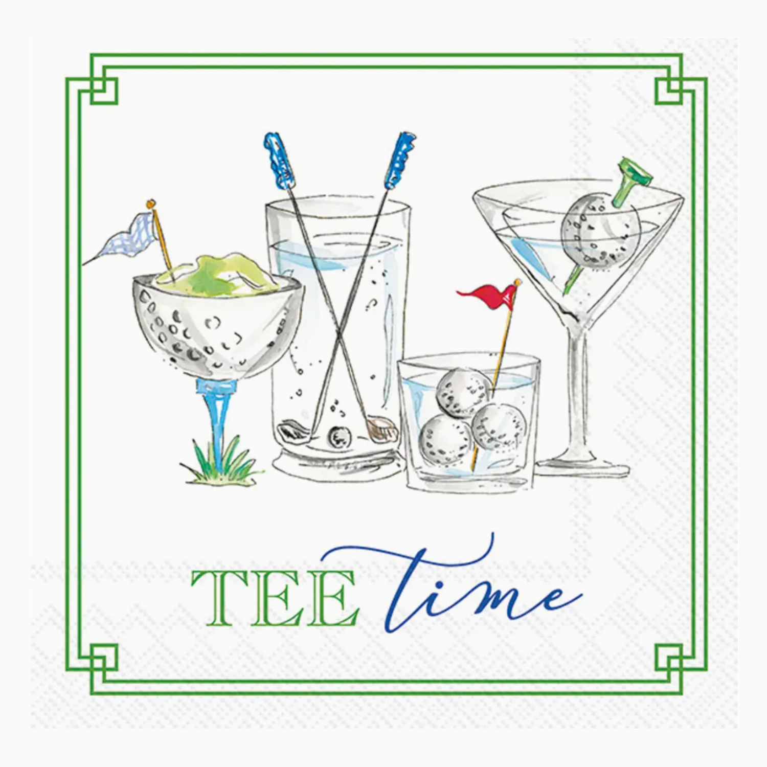 Tee Time Cocktail Napkins