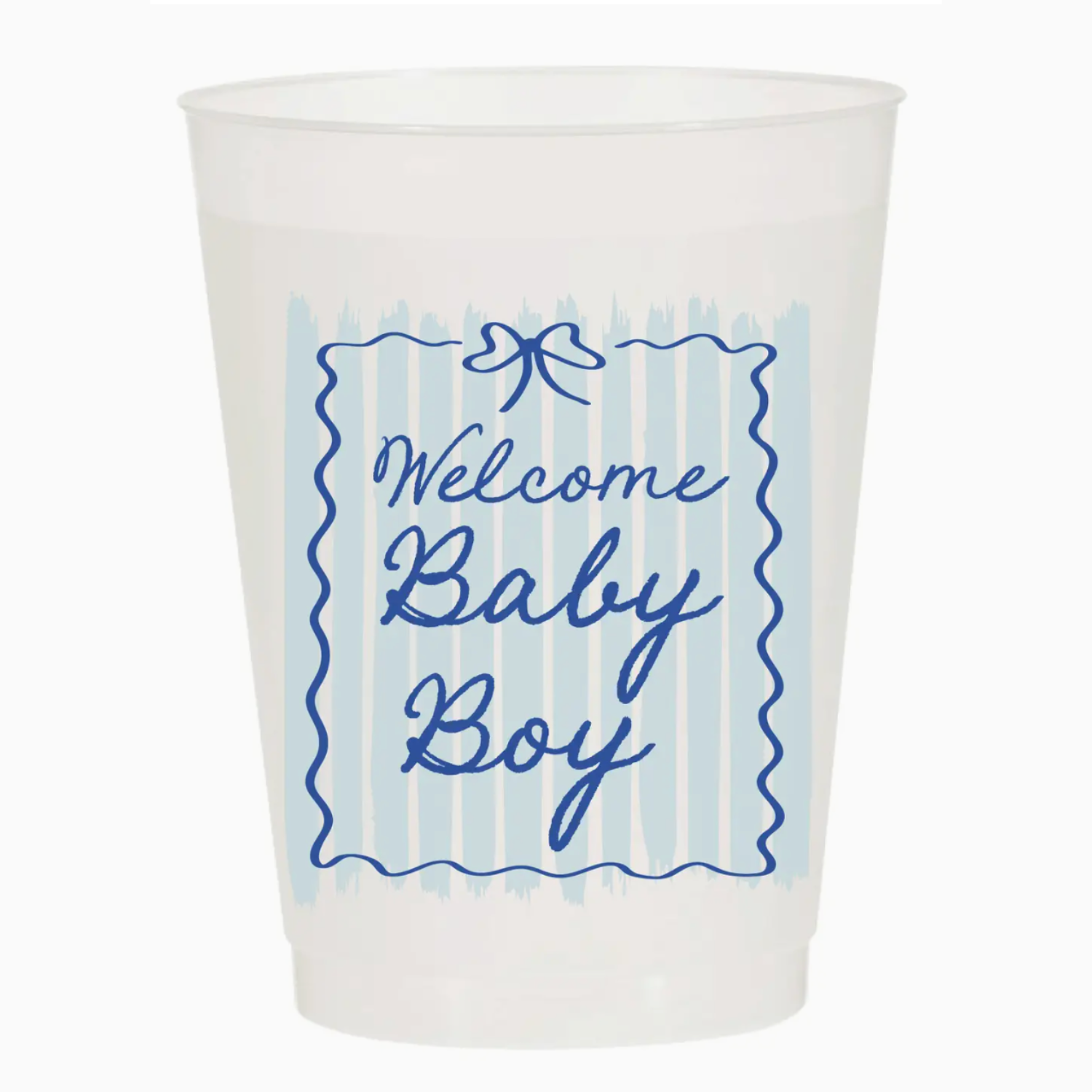 Welcome Baby Boy Frost Flex Cups